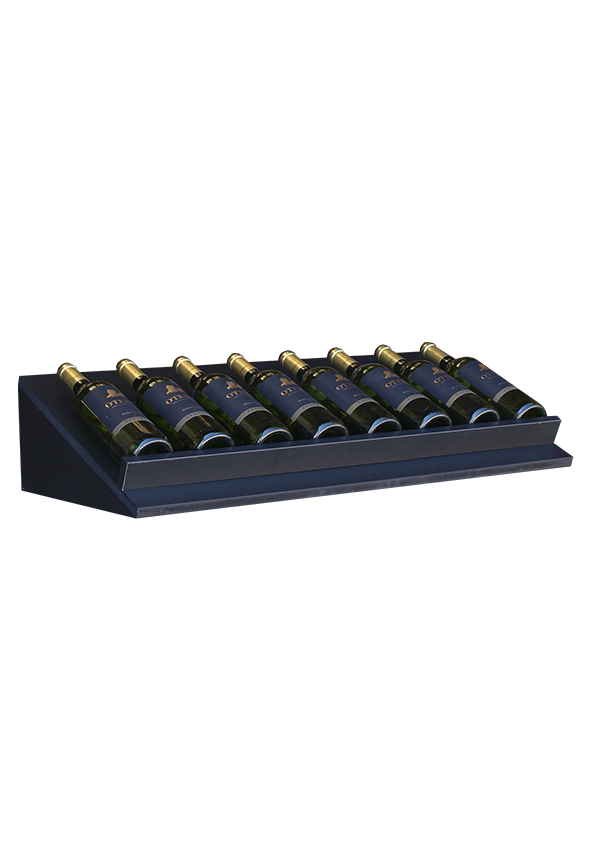 Nero-620050 zwart wijnrek displayplank 8 flessen