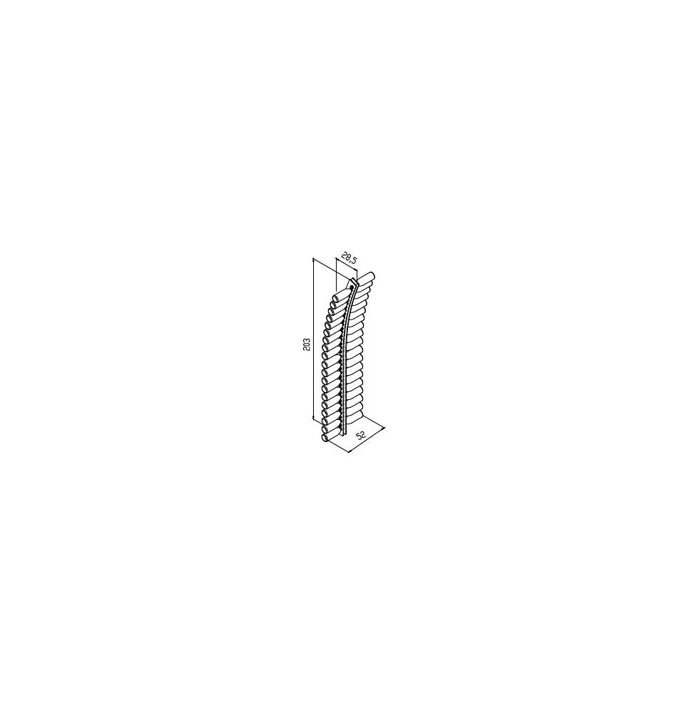 Arc plexiglas wijnrek – Gebogen wanddisplay voor 38 flessen