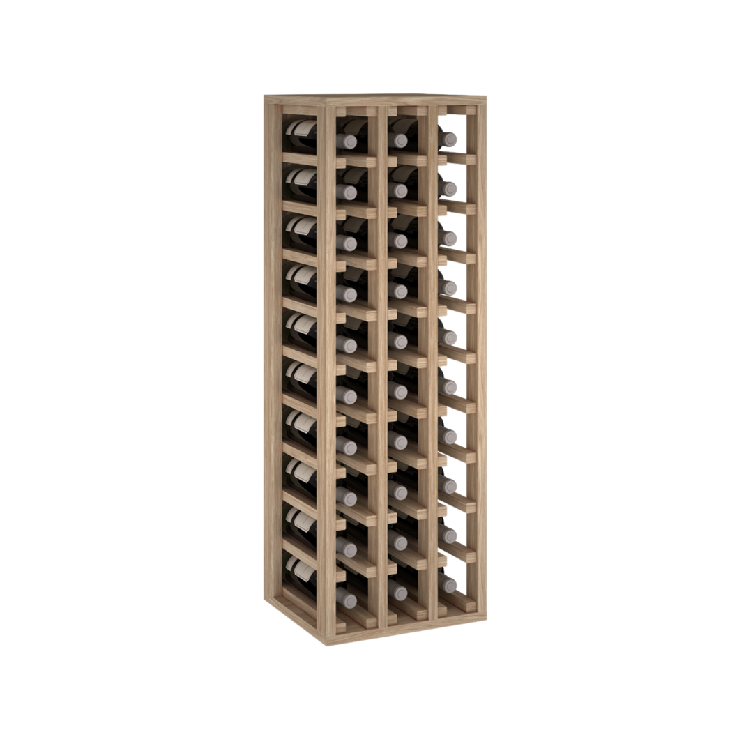 Escala-2033 Houten wijnrek 105,35,32 (H/B/D Cm) - 30 Flessen