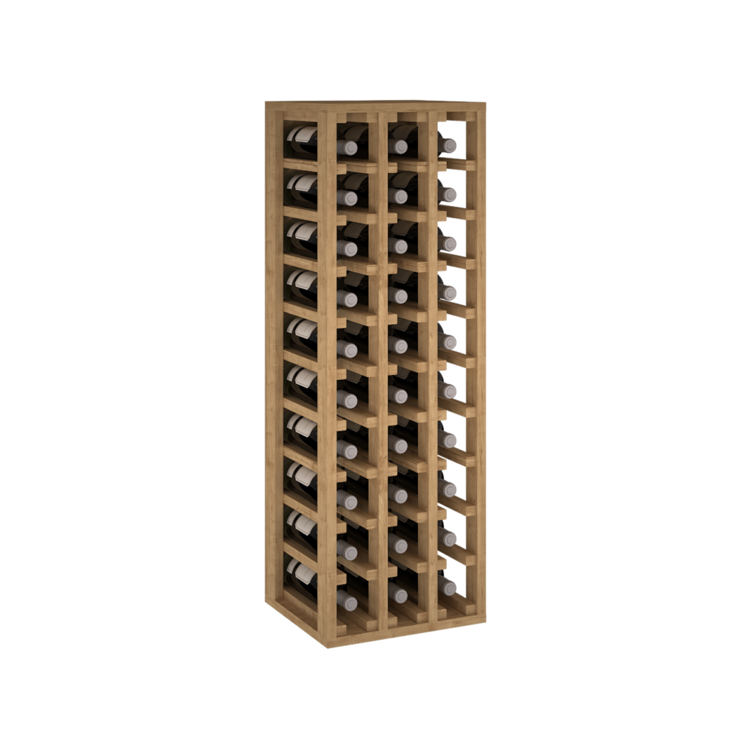 Escala-2033 Houten wijnrek 105,35,32 (H/B/D Cm) - 30 Flessen