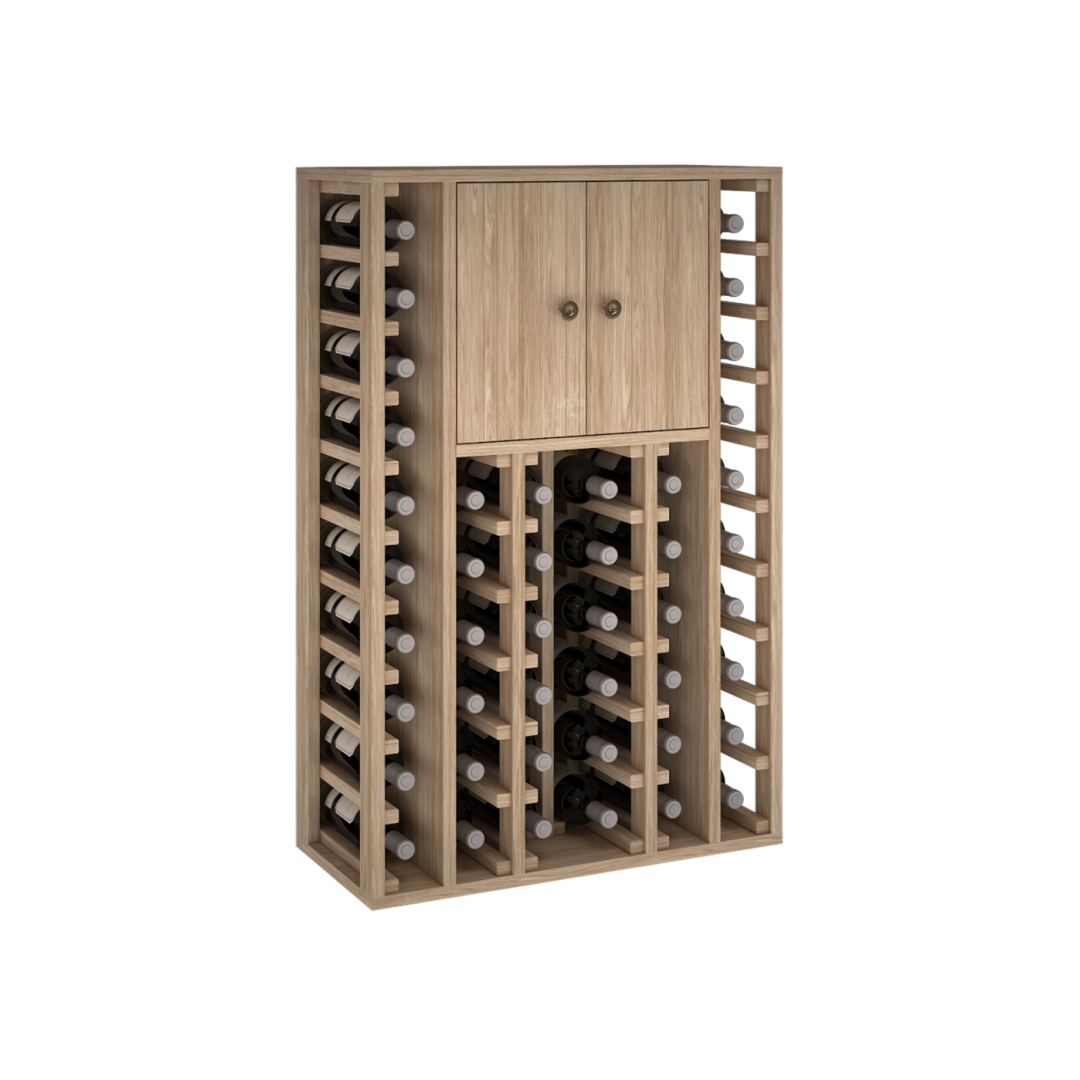 Escala-2515 Houten wijnrek 105,68,32 (H/B/D Cm) - 46 Flessen