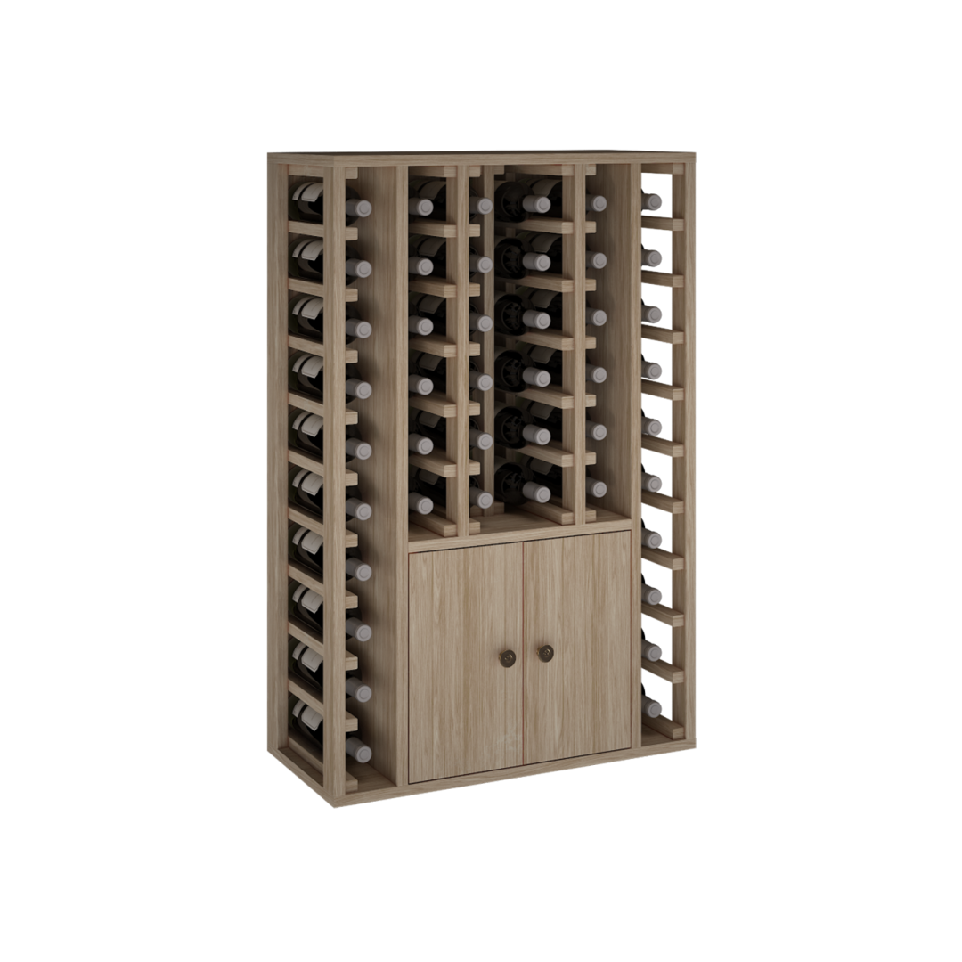 Escala-2516 Houten wijnrek 105,68,32 (H/B/D Cm) - 46 Flessen