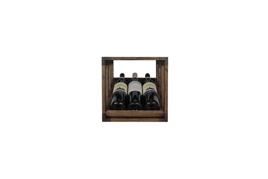 Wine Nest SAM donker eikenhout met flessen